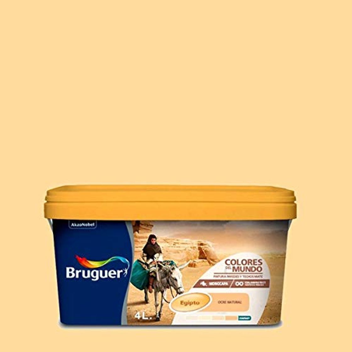 Productos bruguer 5057208 Pintura PLÁSTICA Colores Mundo Egipto Ocre INT. 4 L