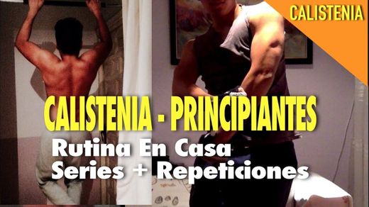 RUTINA DE CALISTENIA PARA PRINCIPIANTES - YouTube