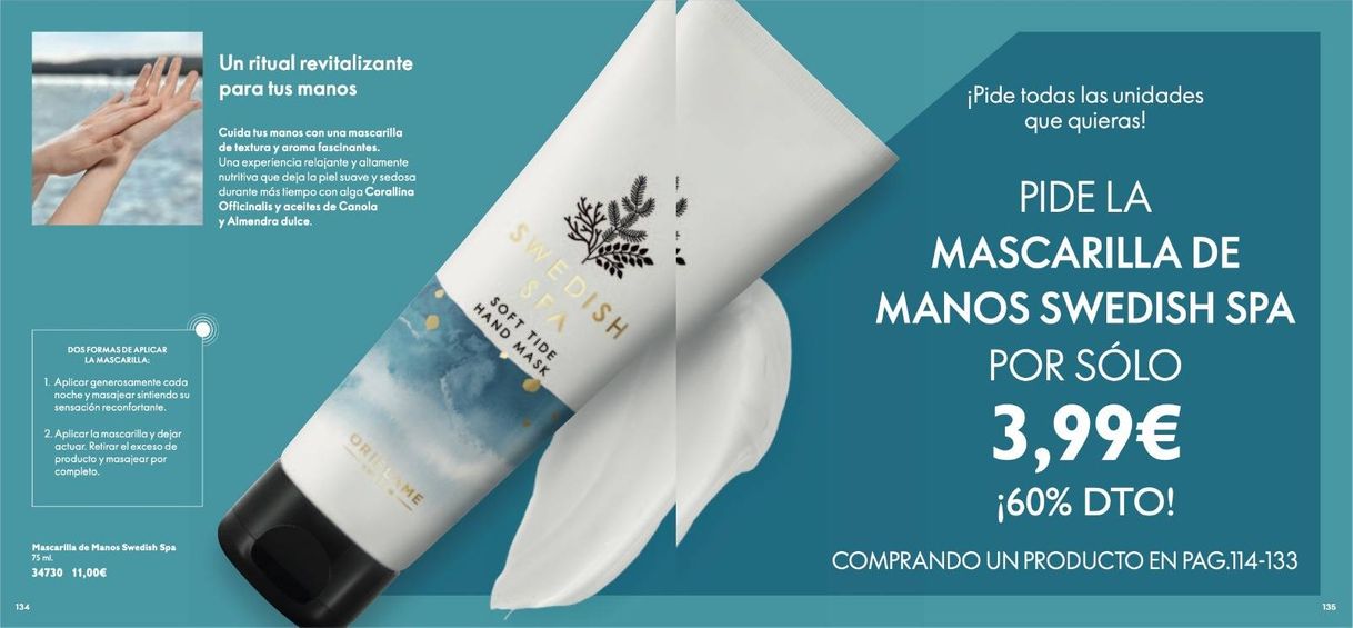 Product Mascarilla de manos Swedish spa 