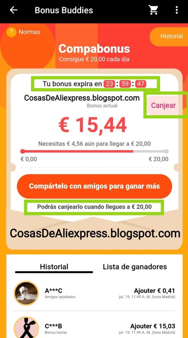 Social ¡Consigue € 20,00! Solo a un click ¡ganemos todos! 😍