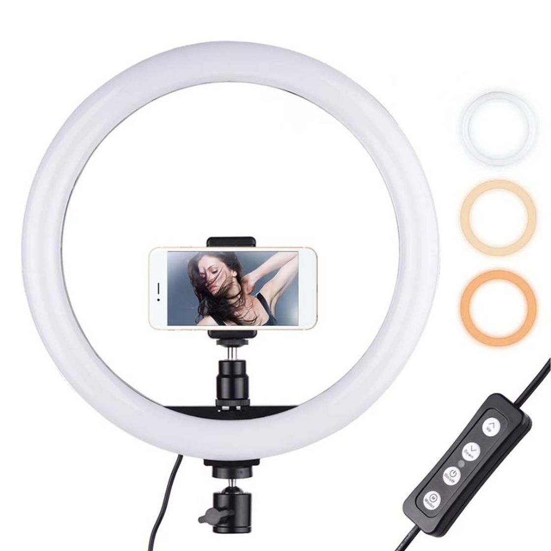 Moda Lámpara de luz de anillo para selfies