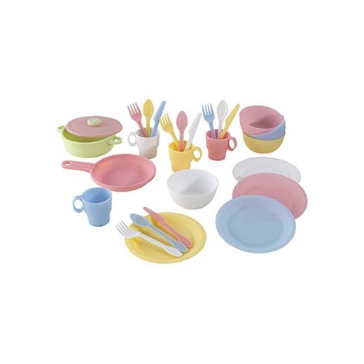 KidKraft - Set de 27 utensilios de cocina de juguete, Multicolore