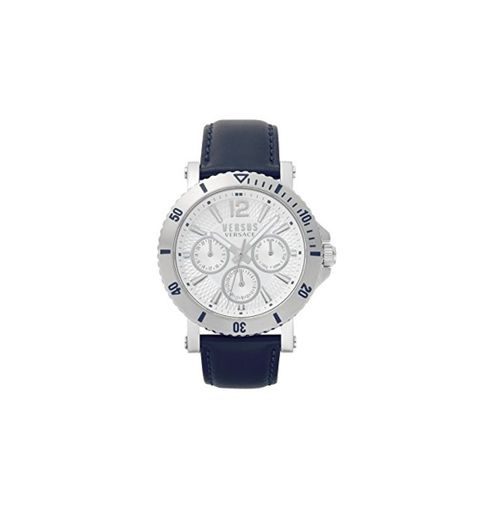 Versus by Versace Reloj Analogico para Hombre de Cuarzo con Correa en Cuero VSP520118