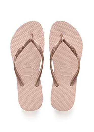 Havaianas Slim Chanclas Mujer, Rosa