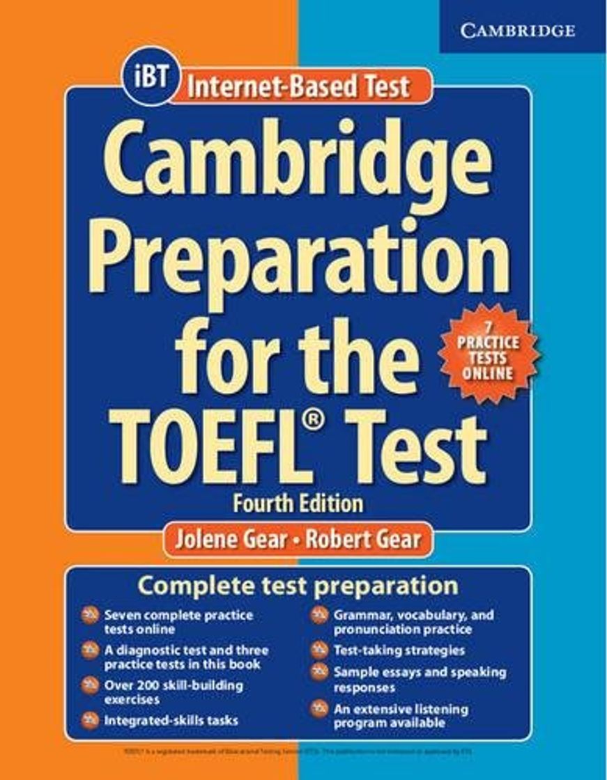 Libro Cambridge Preparation for the TOEFL Test Book with Online Practice Tests and