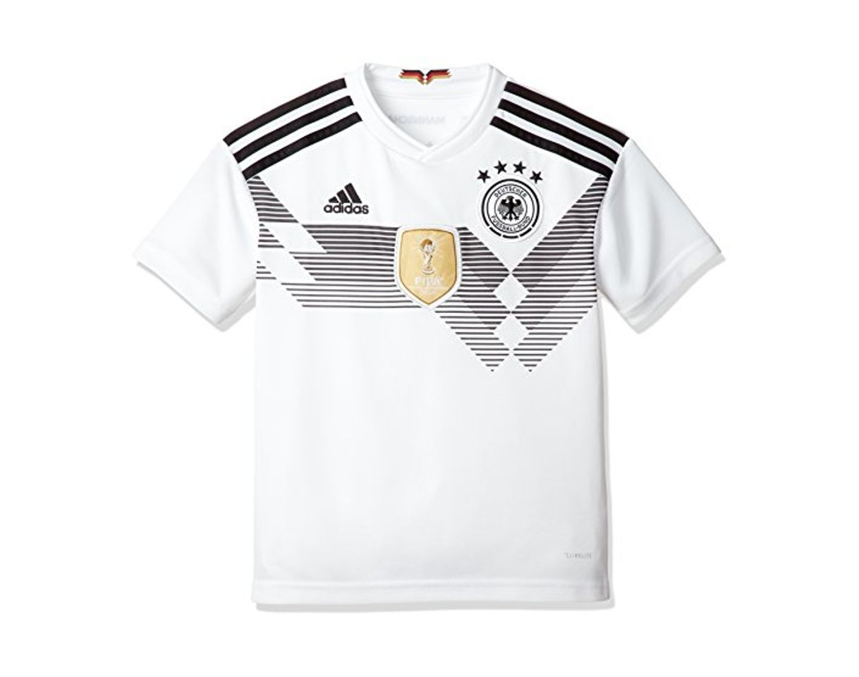 Social adidas DFB Home 2018 Camiseta de Equipación, Niños, Blanco
