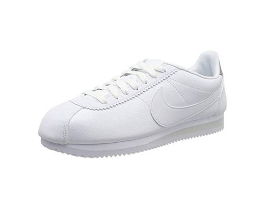 Nike Classic Cortez Leather, Zapatillas de Running para Hombre, Blanco