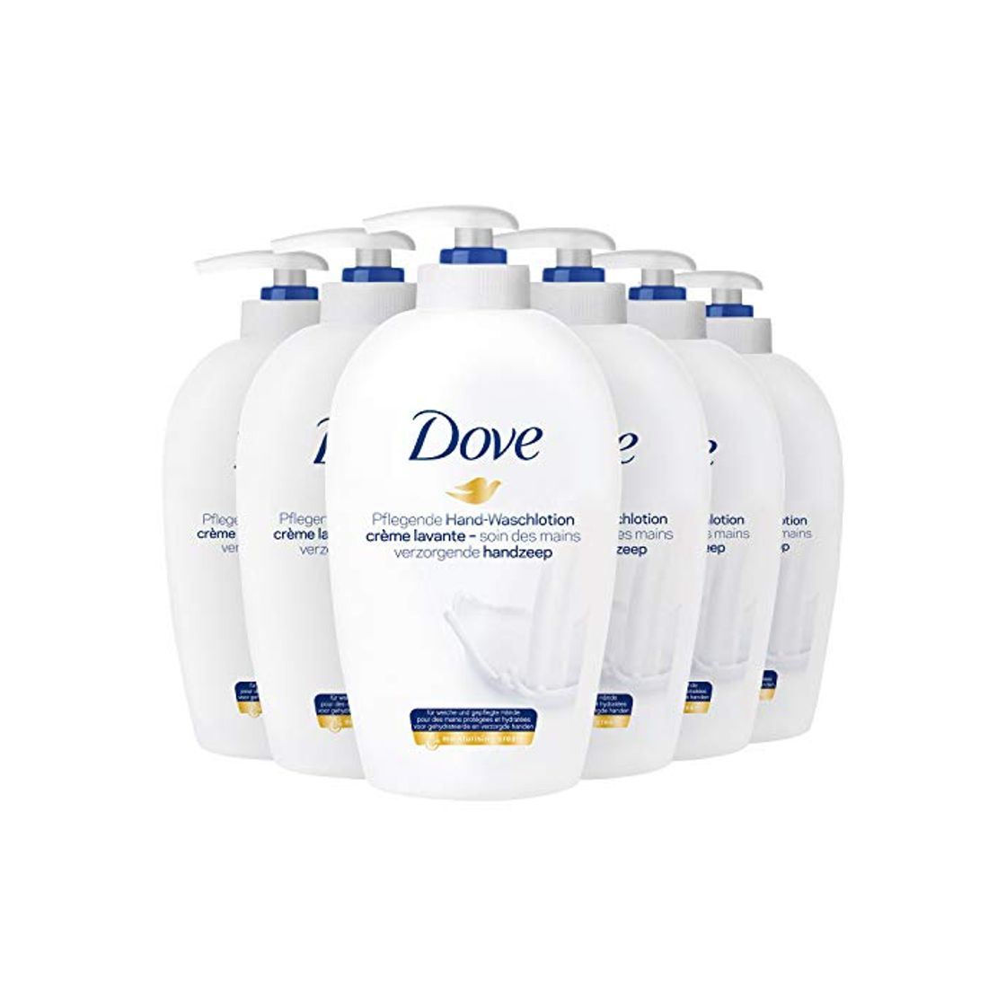 Social Dove - Cream wash, dispensador de locion limpiadora, 6 pack