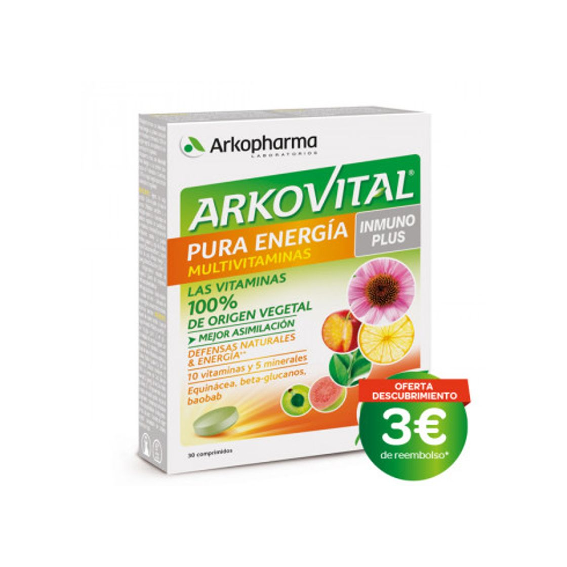 Product Arkopharma Arkovital Pura Energía Multivitaminas Inmuno Plus