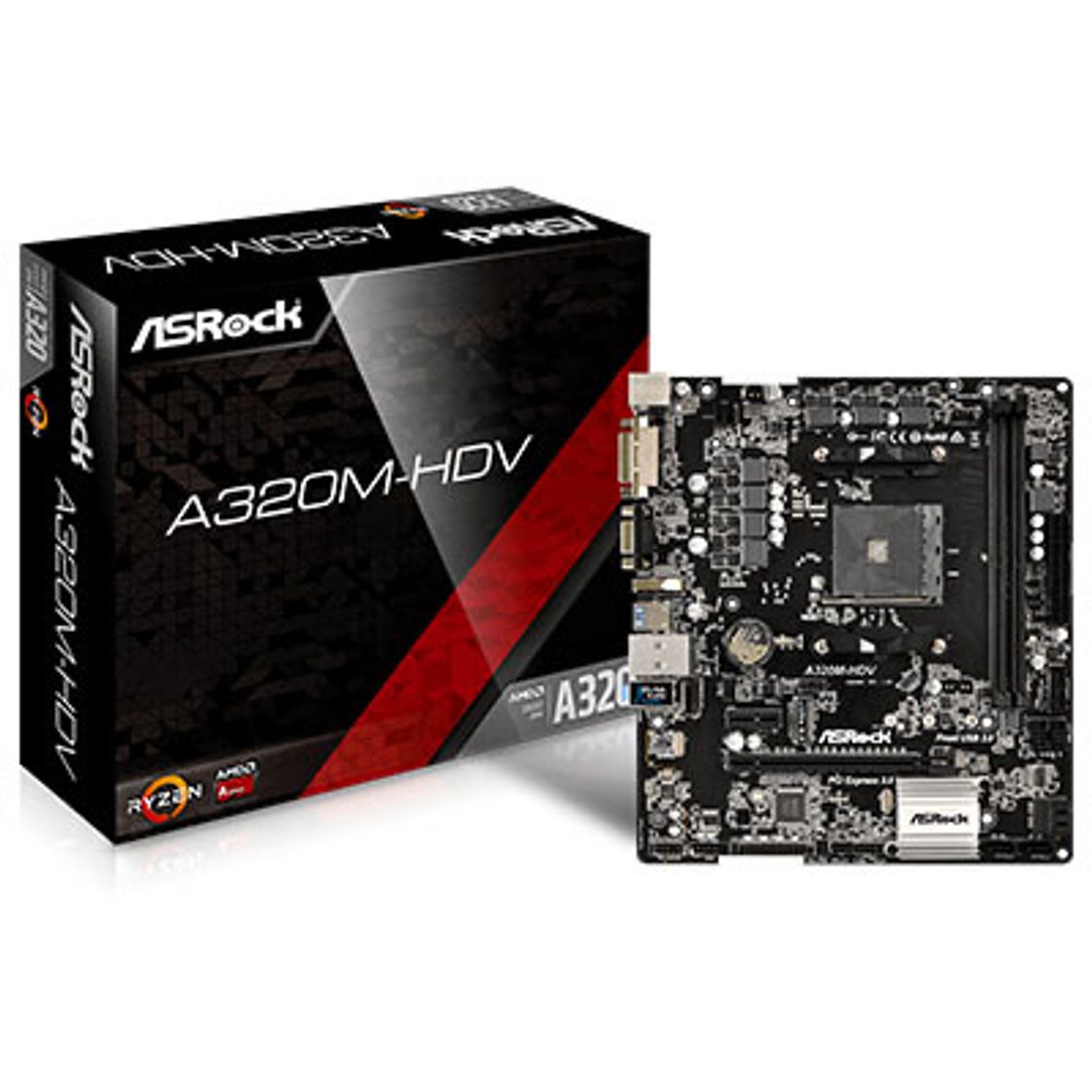 Product Motherboard ASRock A320M-HDV Socket AM4 Micro ATX AMD