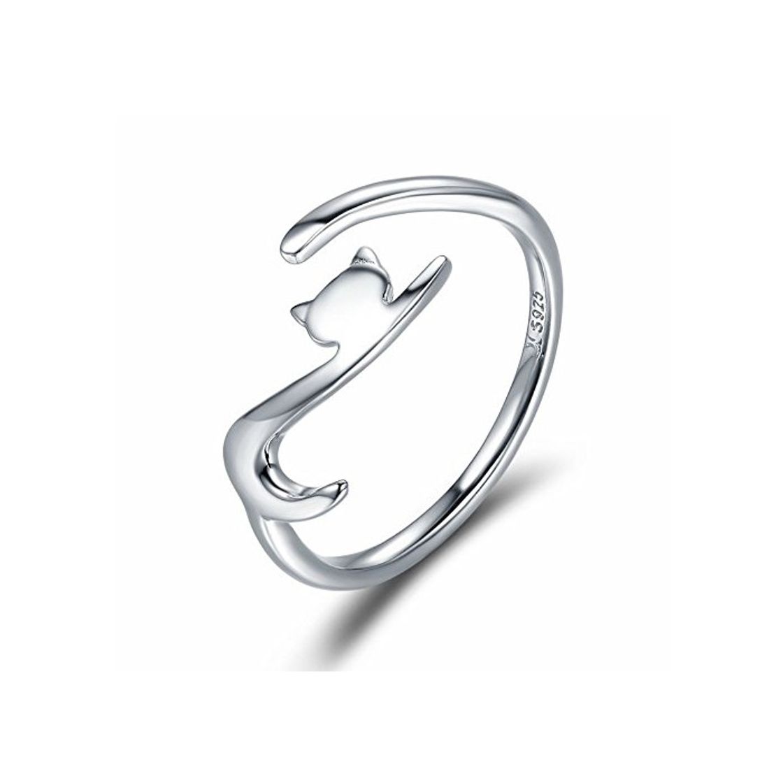 Social Anillo de plata esterlina Qings 925