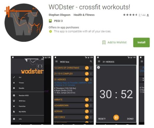 WODster - functional workouts! - Apps on Google Play