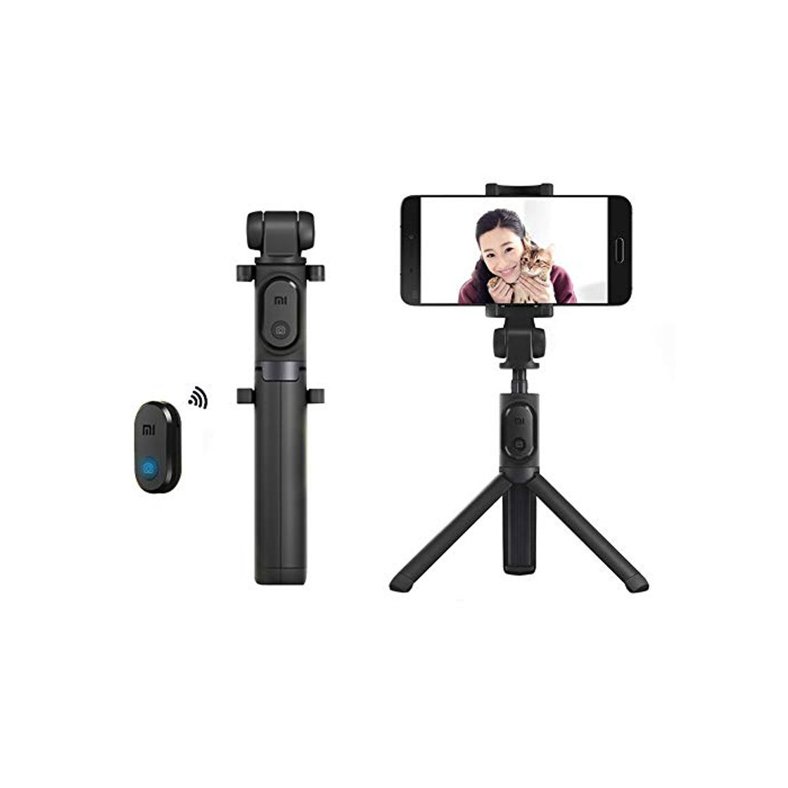 Social Palo Selfie, Xiaomi Móvil Palo Selfie Trípode Bluetooth con Wireless Remoter, 360