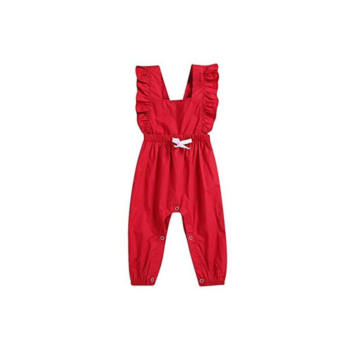 Social Ropa de bebé Niña Verano Infantil Bebés y niñas sin Mangas Ruffles