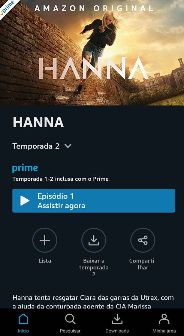 Serie Hanna ótima série da prime vídeo 