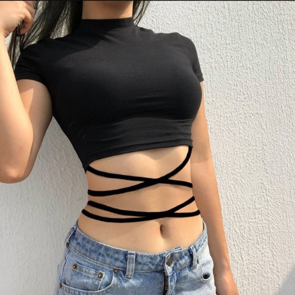 Fashion Crop Tops Blusa mujer

