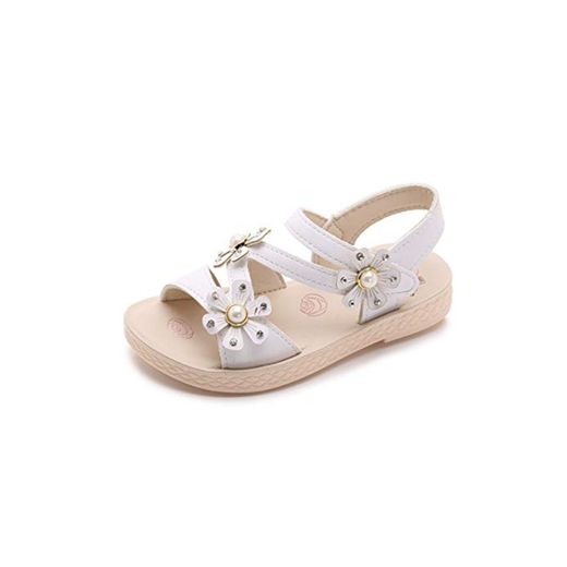 Sandalias para niños Summer Gi rls Casual Flower Princess Flat Shoes Fashion Little Baby Soft Sole Footwear