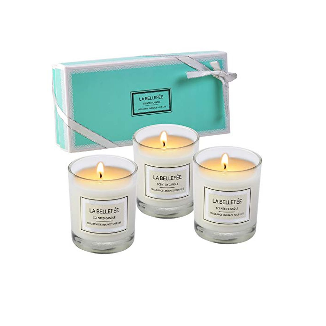Social LA BELLEFÉE - Set de Velas de Cera de Soja de Rosa