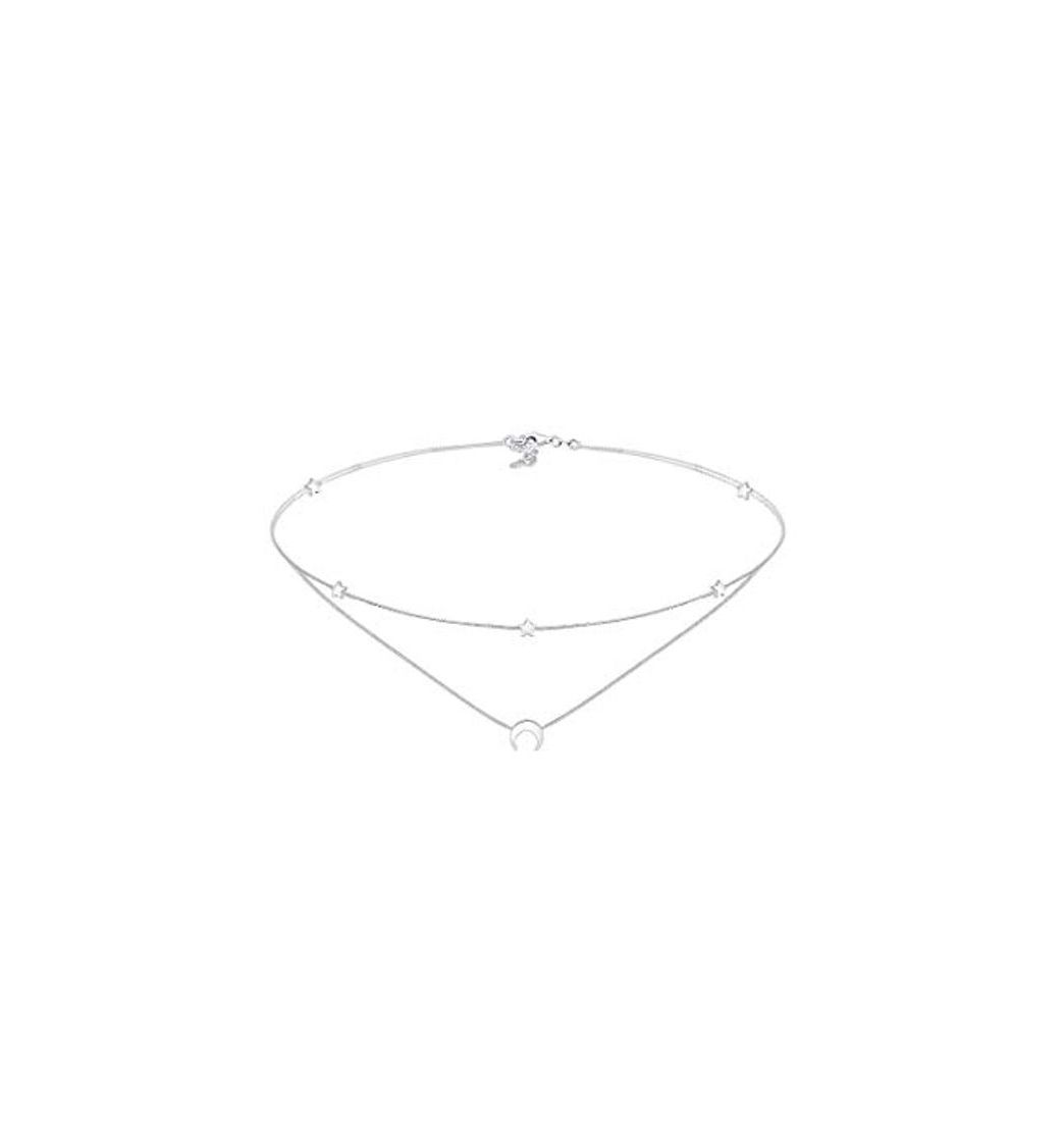 Social Elli Collar Corto de mujer con plata