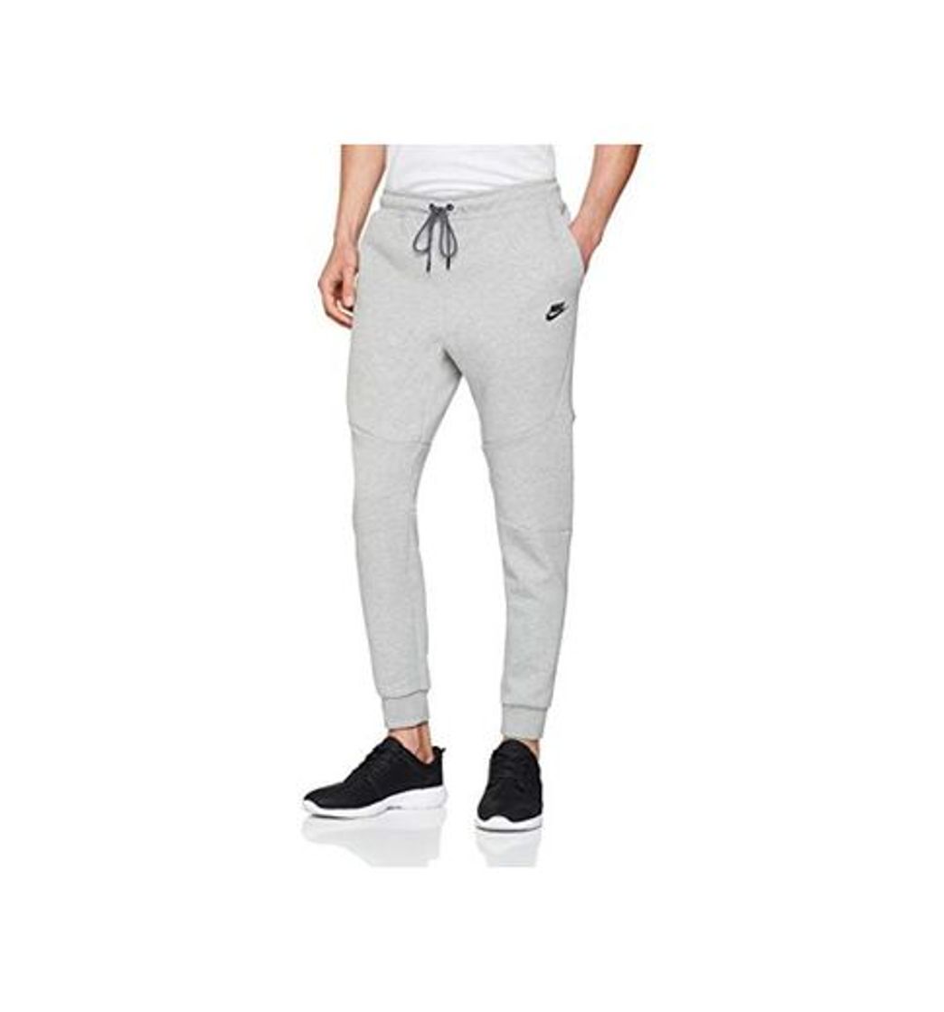 Fashion NIKE M NSW TCH FLC Jggr Sport Trousers, Hombre, dk Grey Heather/Black/