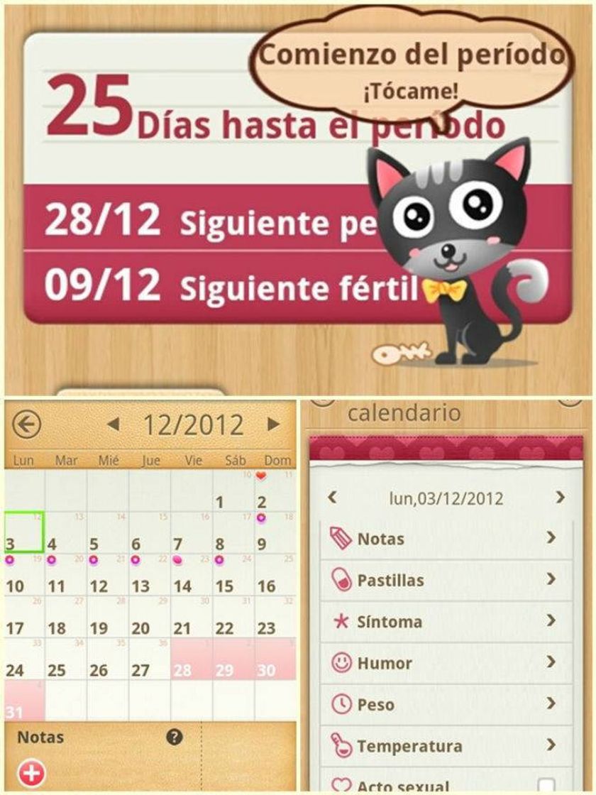 Apps Mi Calendario (Control menstrual)