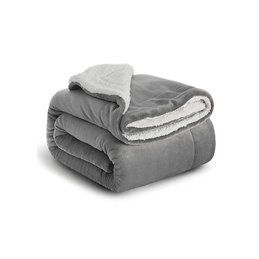 Bedsure Manta Reversible de Franela/Sherpa 150x200cm