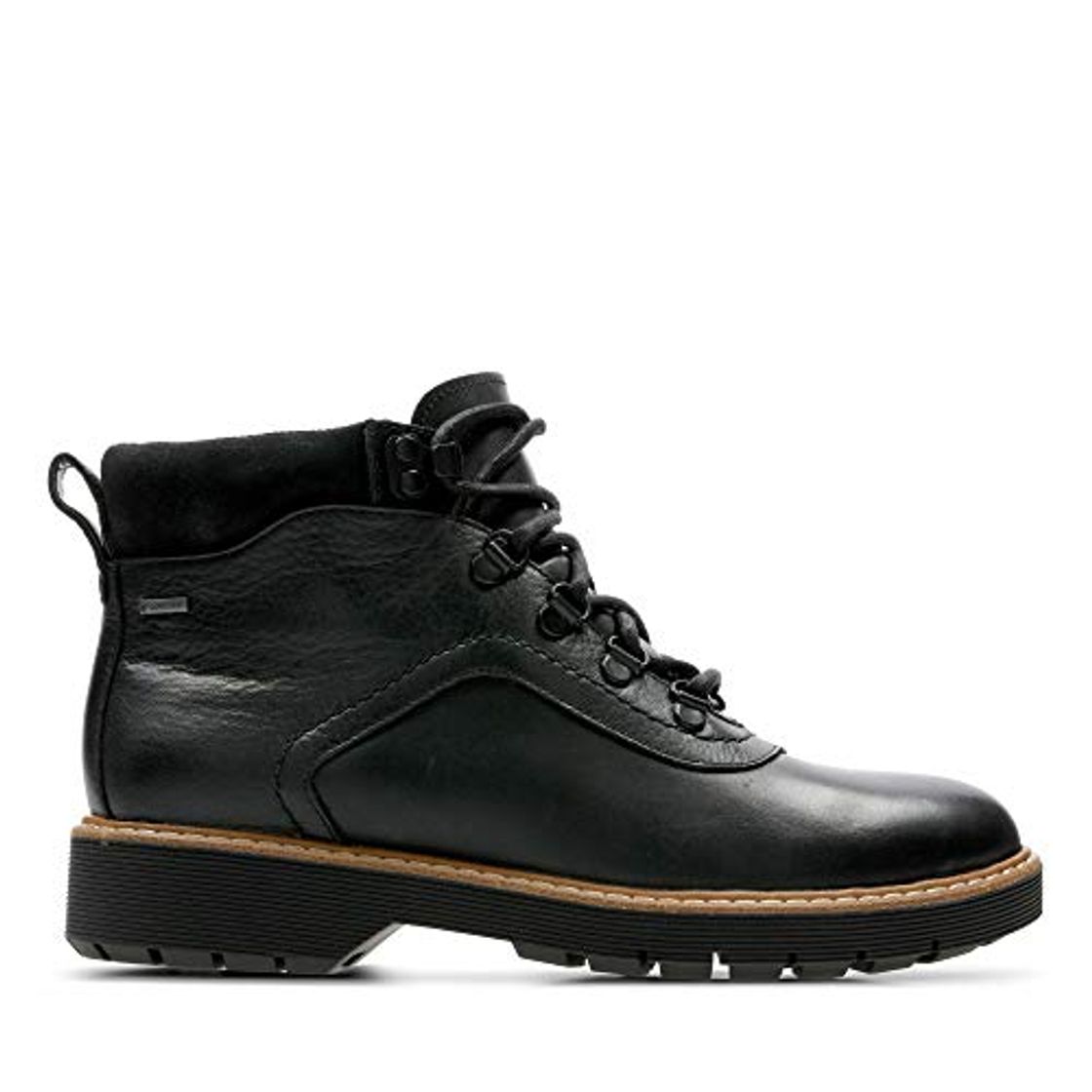 Social Clarks Korik Rock GTX, Botines para Mujer, Negro