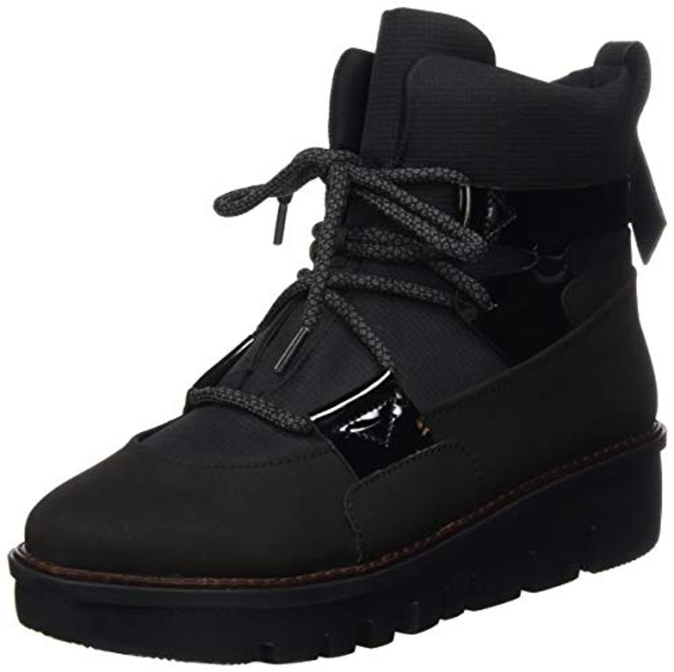 Social Fitflop Glace Ankle Boots, Botines para Mujer, Negro