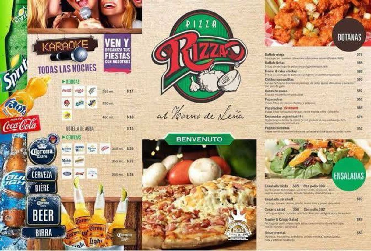 Restaurantes Pizza Rizza