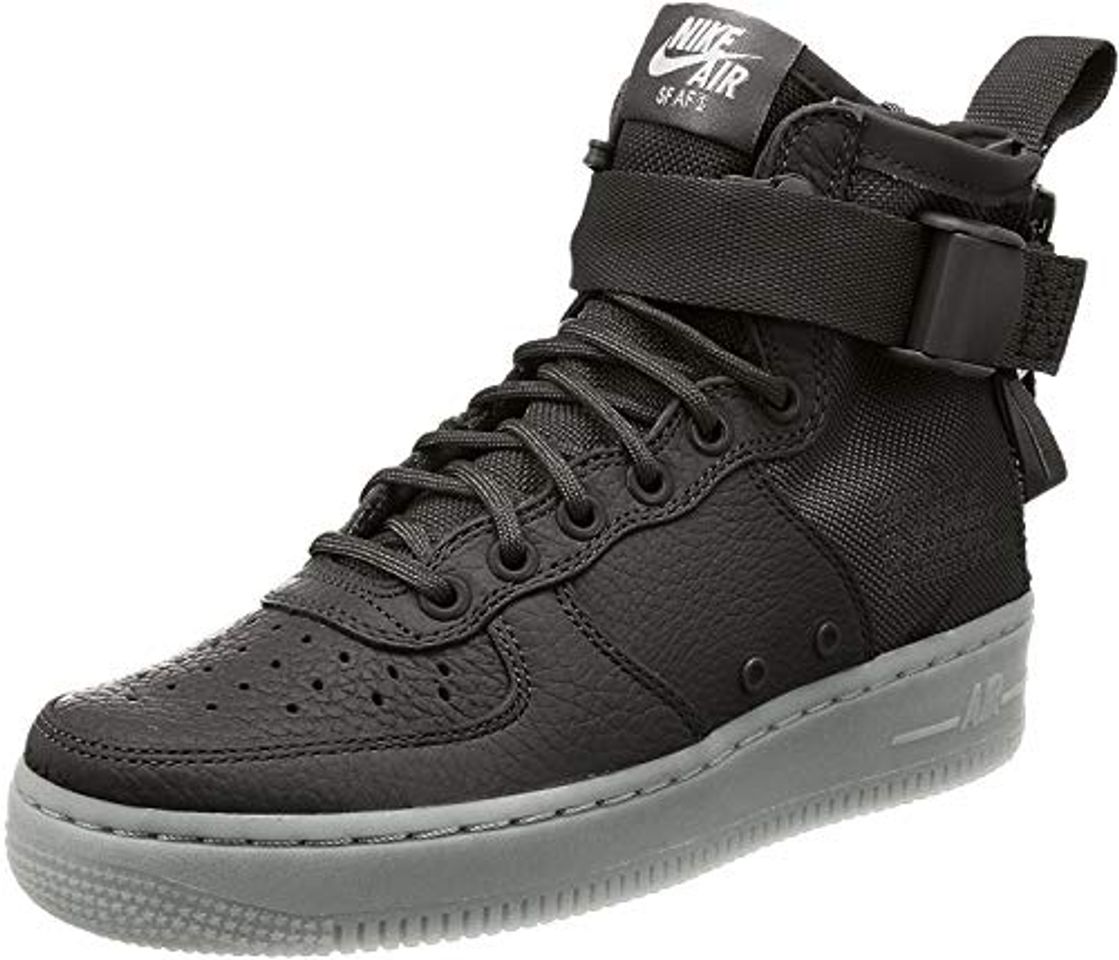 Fashion Nike SF AF1 Mid Cuero Cordones Top Alto Zapatillas, Verde