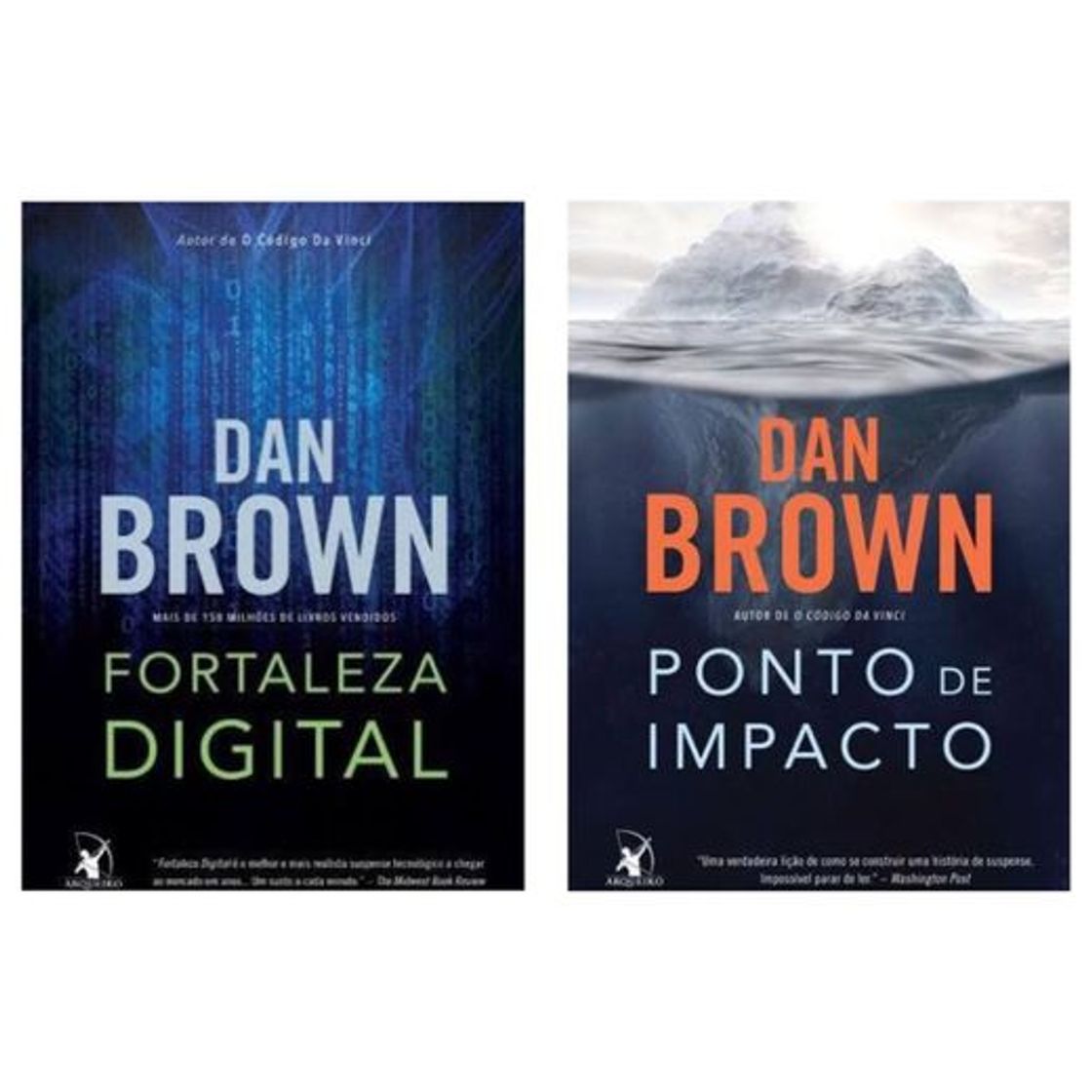 Books Dan Brown - Fortleza Digital e Ponto de Impacto