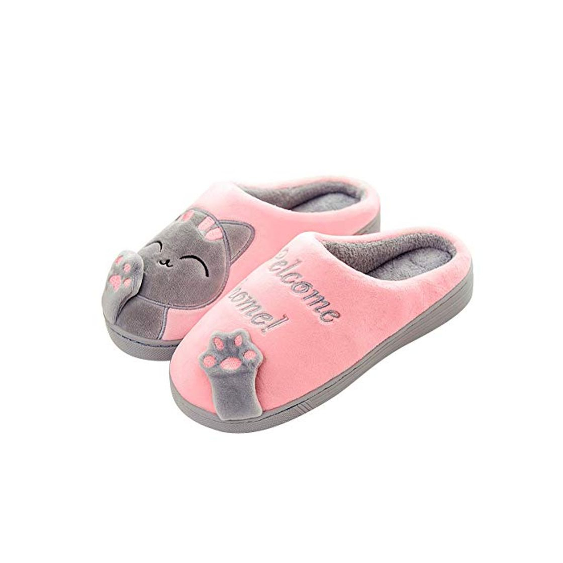 Social SAGUARO Otoño Invierno Zapatillas Interior Casa Caliente Slippers Suave Algodón Zapatilla Mujer