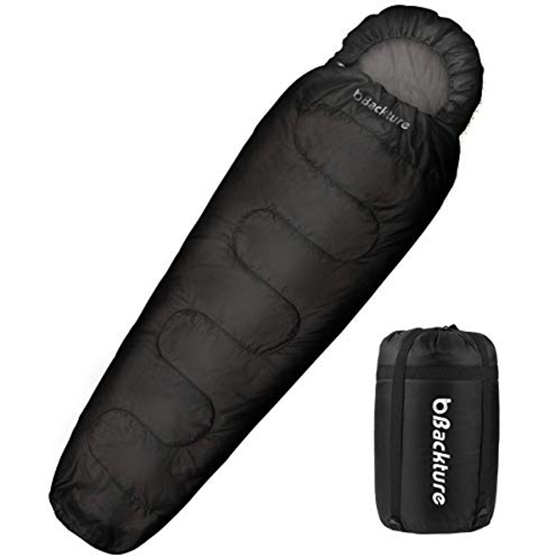 Lugar BACKTURE Saco de Dormir para Acampar, Saco de Dormir Momia Impermeable con