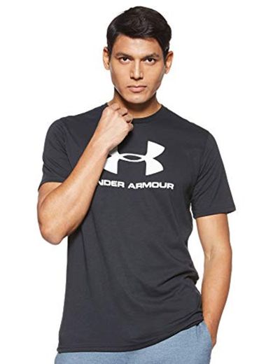 Under Armour Sportstyle Logo tee 1329590 Camiseta, Hombre, Negro