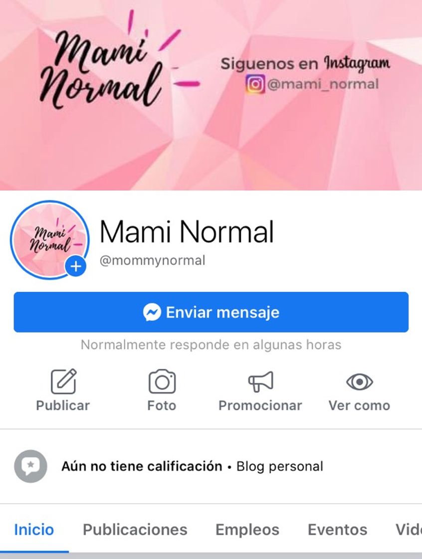 Social Página Mami Normal en FB