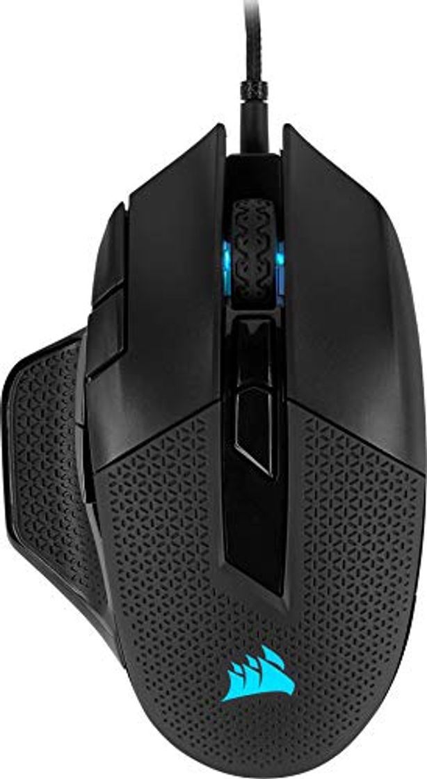 Social Corsair Nightsword RGB - Ratón óptico para juegos FPS/MOBA