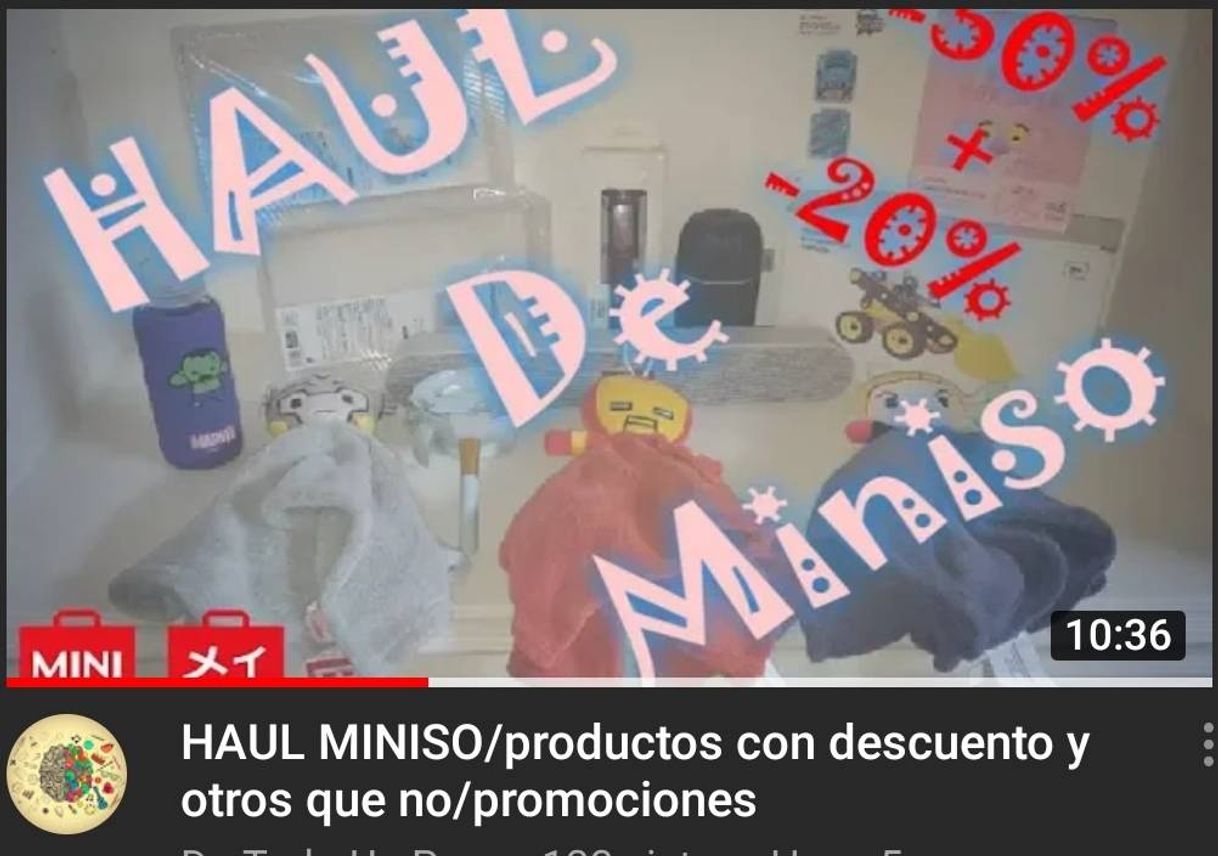 Moda Productos MINISO 