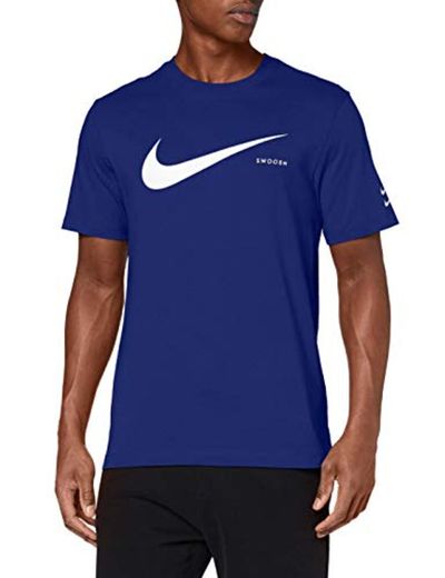 NIKE M NSW Swoosh Hbr SS tee T-Shirt, Hombre, Deep Royal Blue/