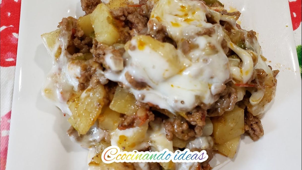 Social Carne molida con papas y queso. 
