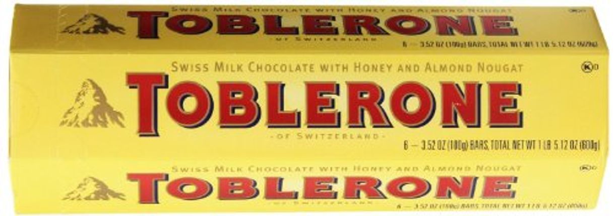 Social TOBLERONE SWISS MILK CHOCOLATE WITH HONEY AND ALMOND NOUGAT 6 X 100