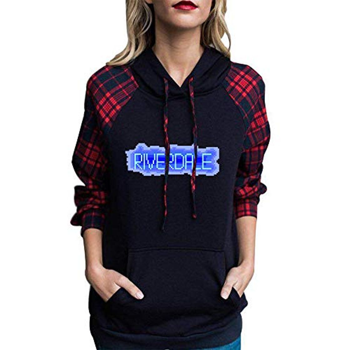 Fashion Riverdale Sudadera Casual salvaje del otoño suéter clásico Tendencia salvaje de cuello redondo con capucha suéter estilo de la universidad de moda de manga larga con capucha Prendas de abrigo Riverdal