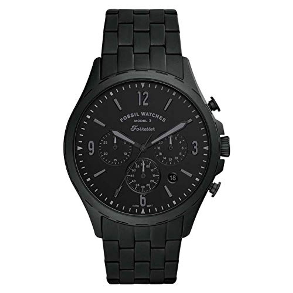 Moda FOSSIL Reloj Analógico para Hombre de Cuarzo con Correa en Acero Inoxidable FS5697