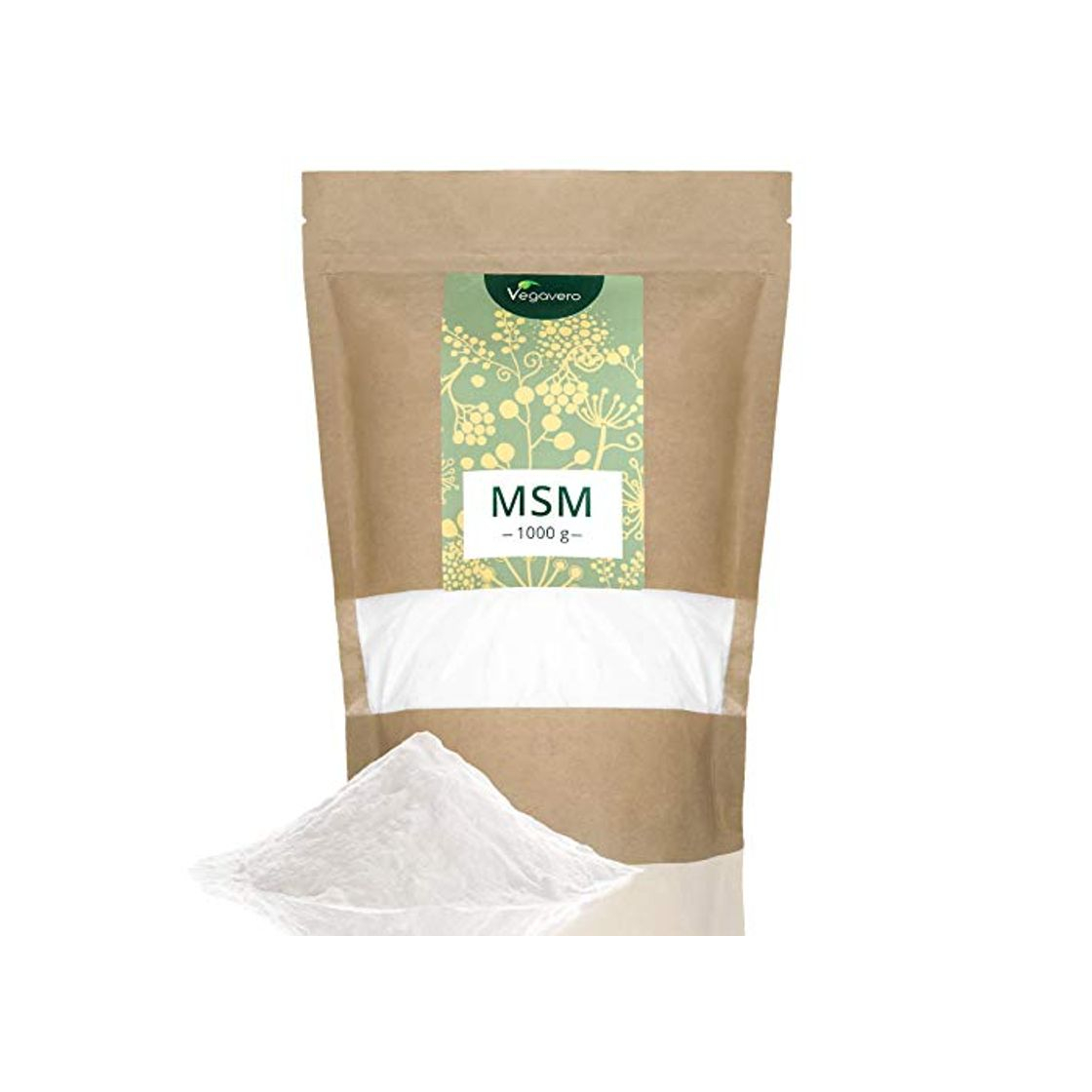 Productos MSM en Polvo Vegavero® | EL ÚNICO 99% PURO | 1 kg