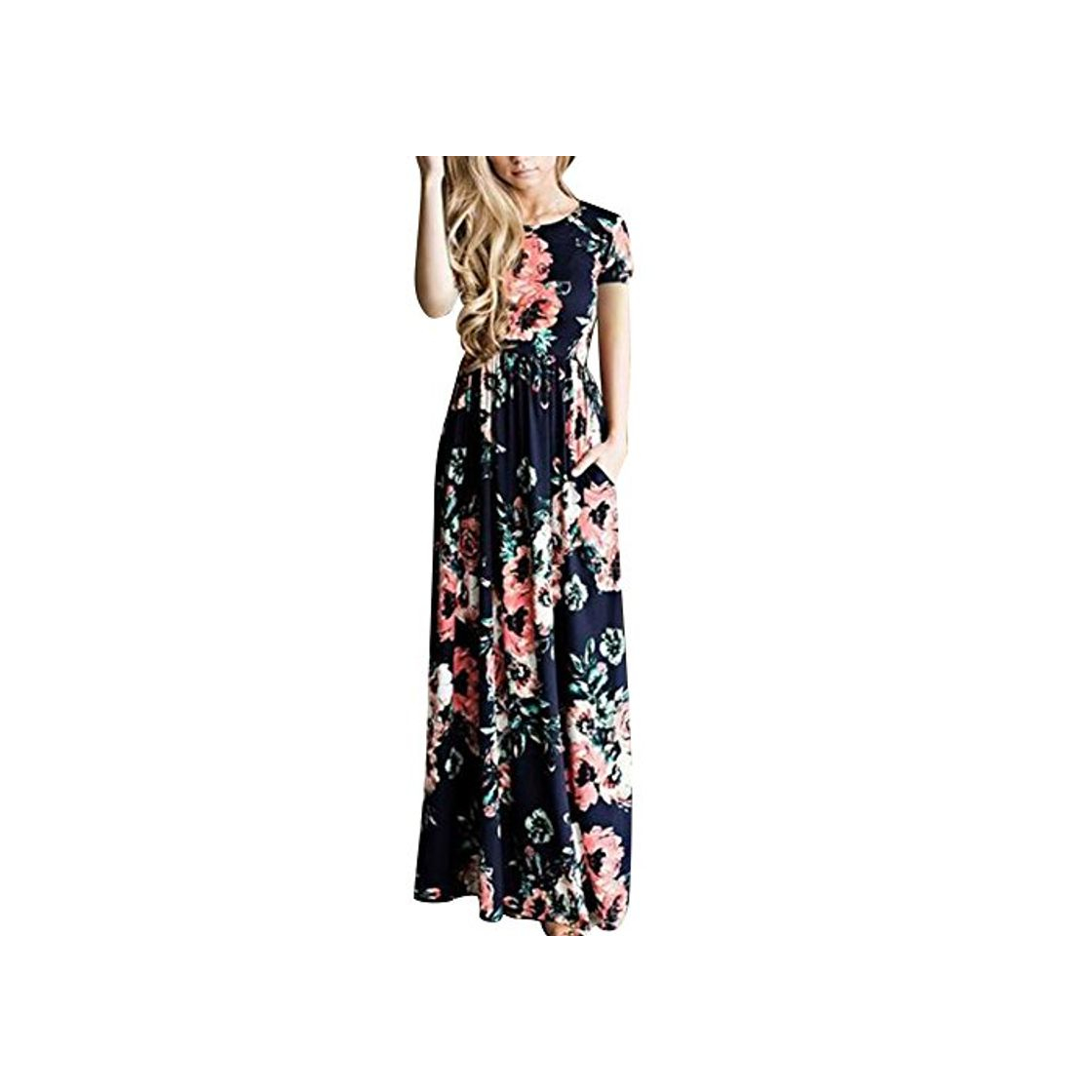 Products Lover-Beauty Vestido Largo Floral Print Casual Verano para Noche Fiesta Playa Fiesta