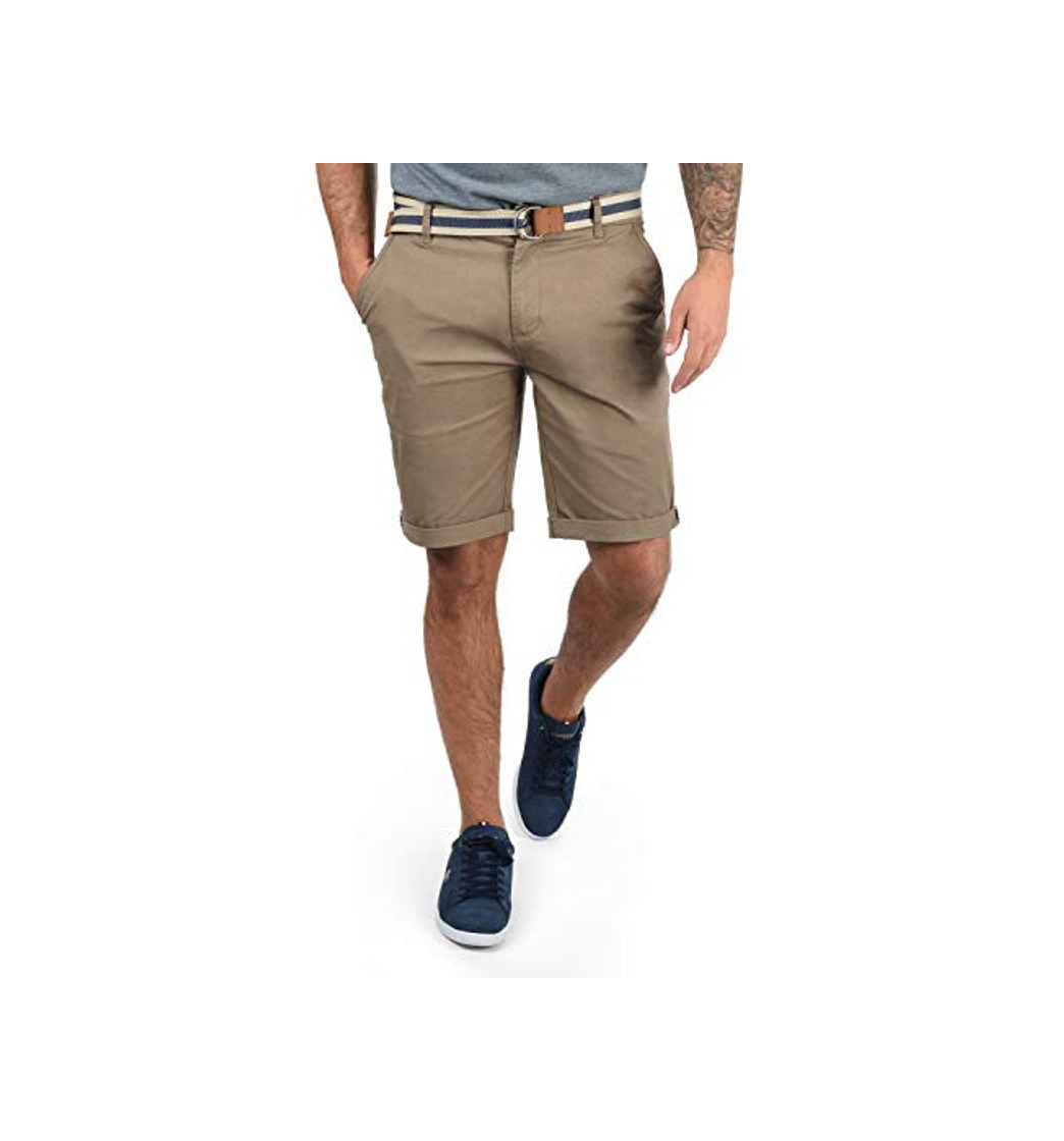 Social !Solid Monty Chino Pantalón Corto Bermuda Pantalones De Tela para Hombre con