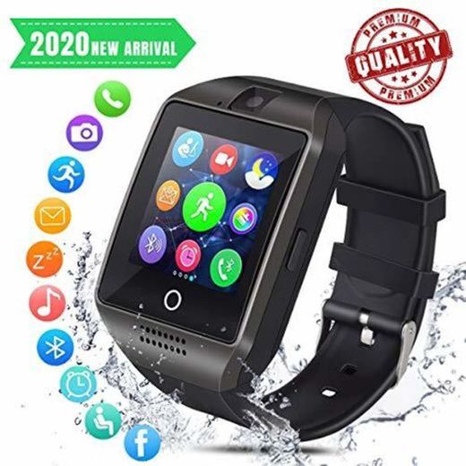 Smartwatch Bluetooth Hombre Reloj Inteligente con Whatsapp Smartwatches con Cámara Pantalla Táctil