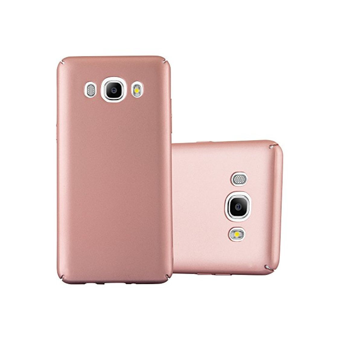 Social Cadorabo Funda para Samsung Galaxy J7 2016 en Metal Oro Rosa