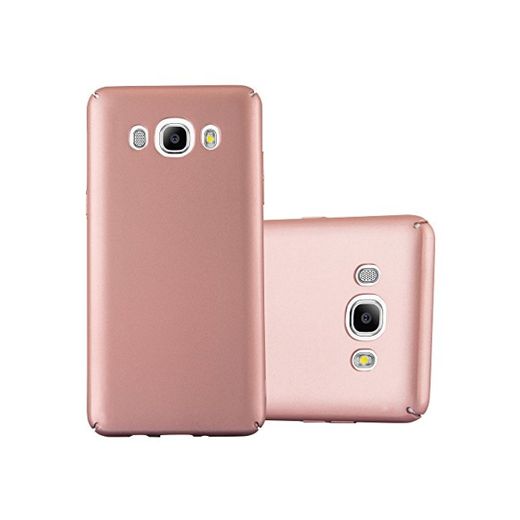 Cadorabo Funda para Samsung Galaxy J7 2016 en Metal Oro Rosa