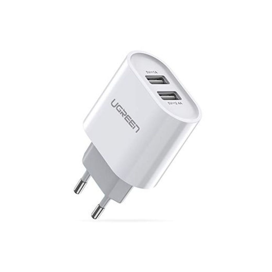 Social UGREEN Cargador USB Pared con Dos USB Puertos 5V 2.4A y 5V