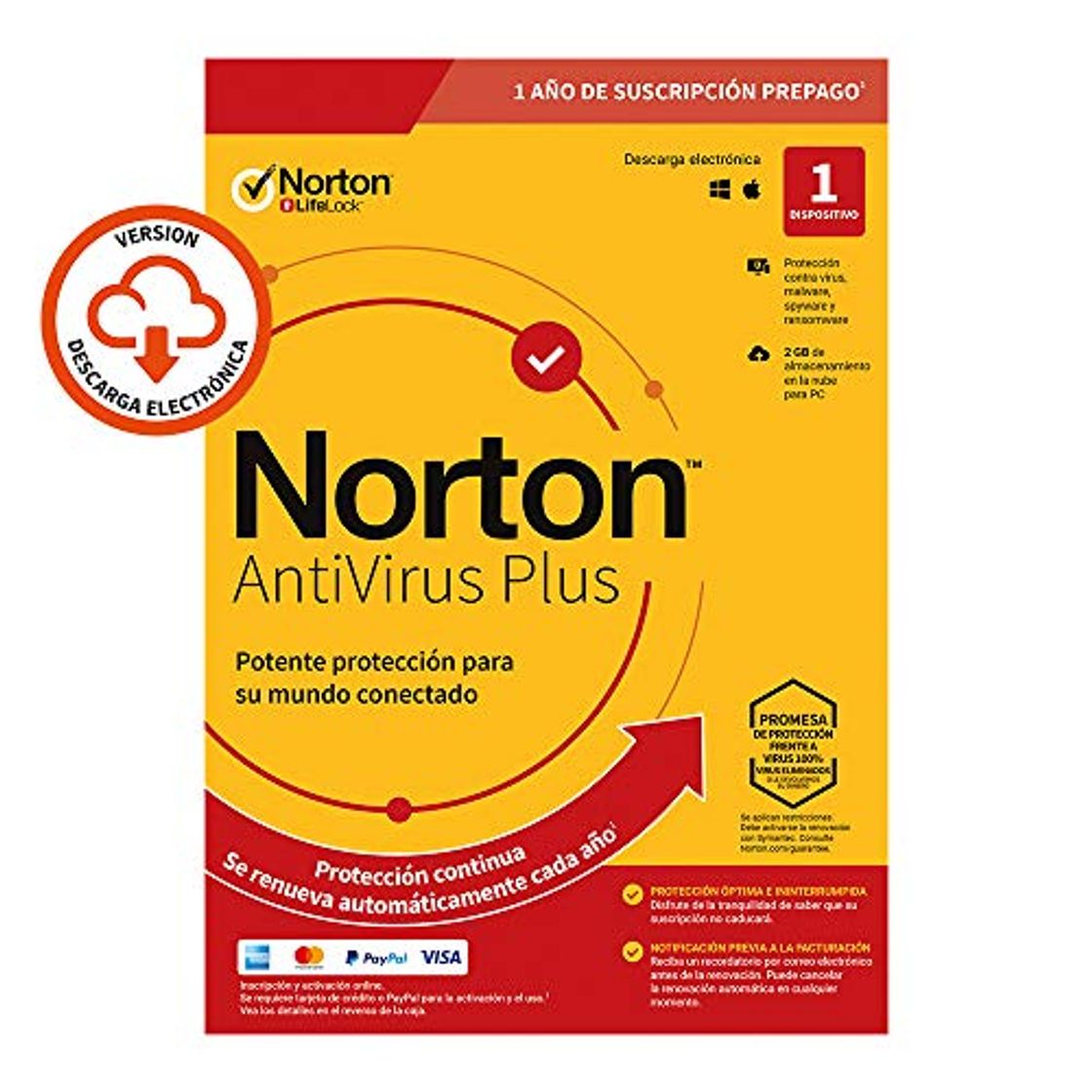 Productos Norton Antivirus Plus 2020 - Antivirus software para 1 Dispositivo y 1